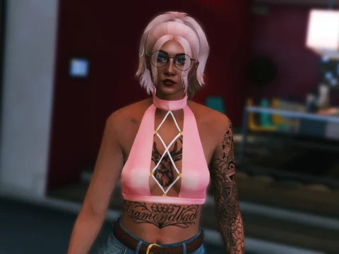 Short fluffy ponytail for MP Female 1.0