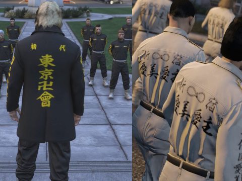 Tokyo manjikai & Shinjuku moebius Japanese Gang Uniform for MP Male [Replace] TOKYO REVENGERS 1.1
