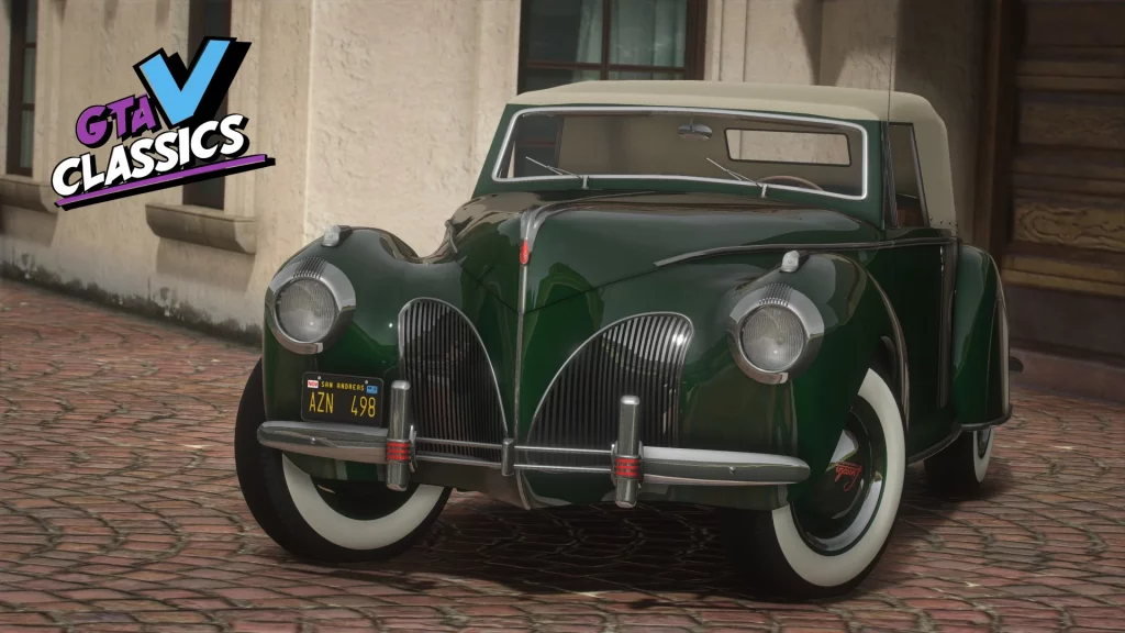 1941 Lincoln Zephyr Convertible [Add-On | Extras | VehFuncs V | LODs] 1.0