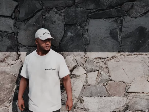 White / Black T-Shirts by Blvck Tiguere / Large Collection 1.0