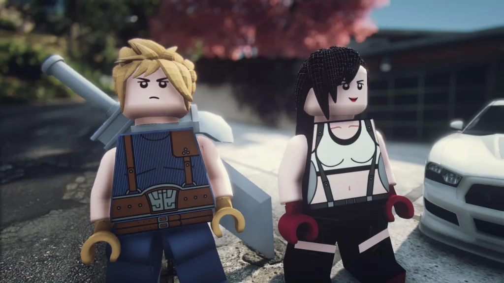 Cloud LEGO & Tifa LEGO 1.0