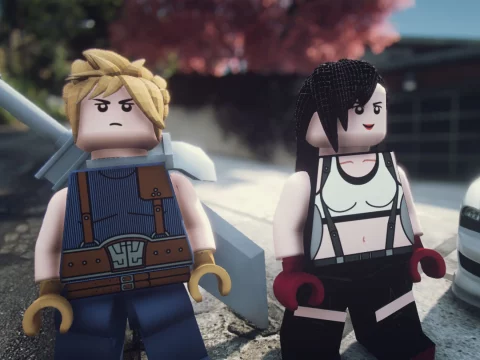 Cloud LEGO & Tifa LEGO 1.0