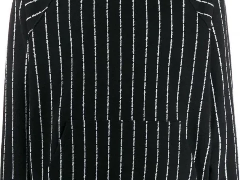 Enfants Riches Deprimes Cotton Logo Striped Hoodie For MP Male 1.0