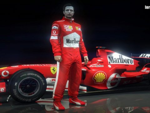 Ferrari Schumacher F1 suit 2005 for MP Male 1.0
