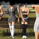 Grey Study - skirt + overknees for MP Female (+ corset + bikini)