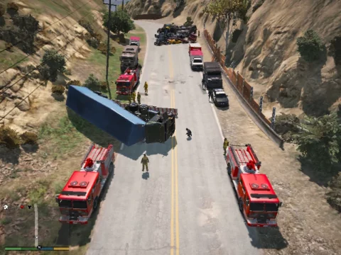Gta 5 Accident On Road 0.1