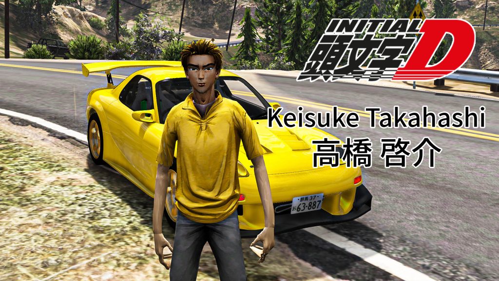 Keisuke Takahashi from Initial D [Add-On Ped] 1.0