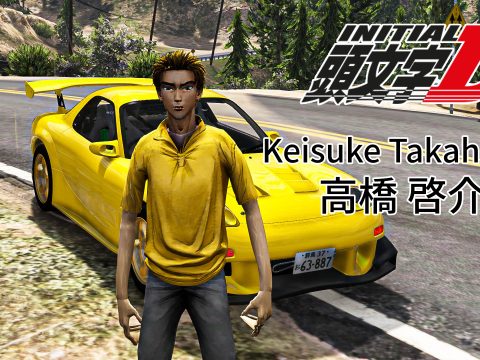 Keisuke Takahashi from Initial D [Add-On Ped] 1.0