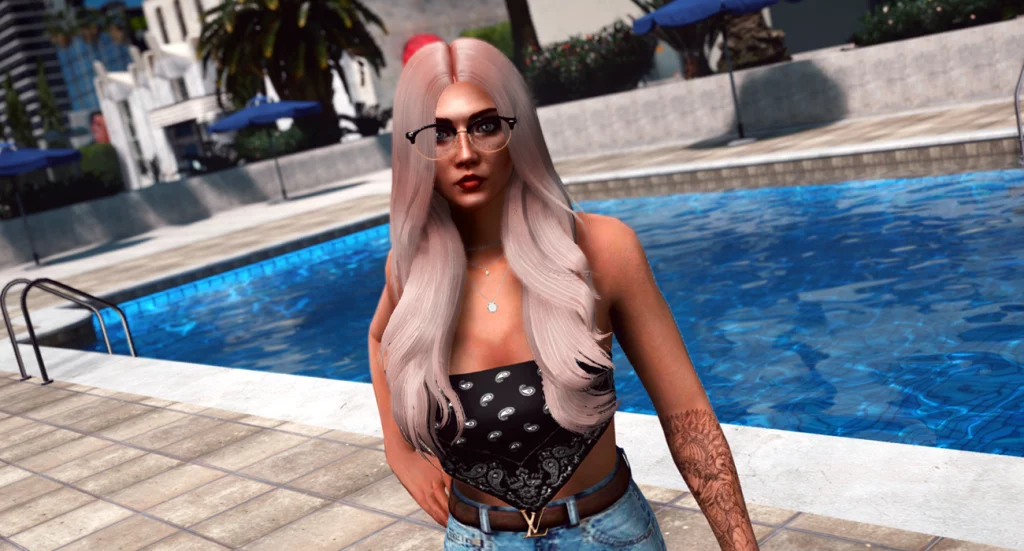 Long hair with curls for MP Female