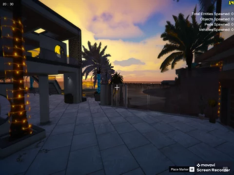 Neon Palms 1.0 for Malibu Mansion (RPF-Menyoo) 1.0