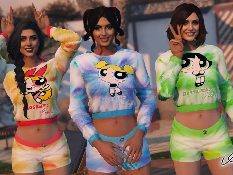 Powerpuff Girls Outfit Set for MP Female 1.0