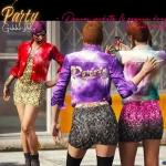 Pride Party - Denim jackets & sequin dresses (skirt + corset) for MP female 1.0