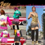 Pride Party - Denim jackets & sequin dresses (skirt + corset) for MP female 1.0