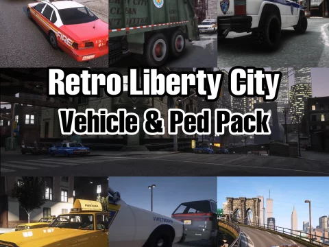 Retro Liberty City Vehicle & Ped Pack (FDLC, LCEMS, LCPD, and more) [Add-On | Liveries | Functional] 1.0