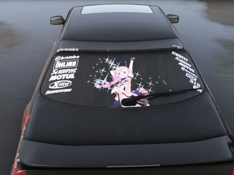 SEGA Paintjob for Toyota Mark II JZX100 [4K] v1.0
