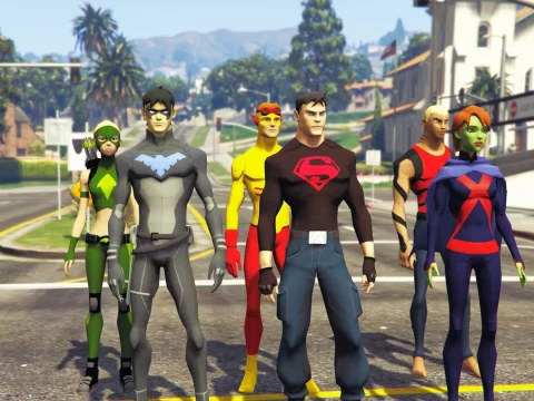 Young Justice Pack [Add-On Ped] 1.0
