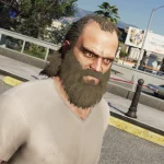 Billy Grey's skull face tattoo for Trevor 1.0