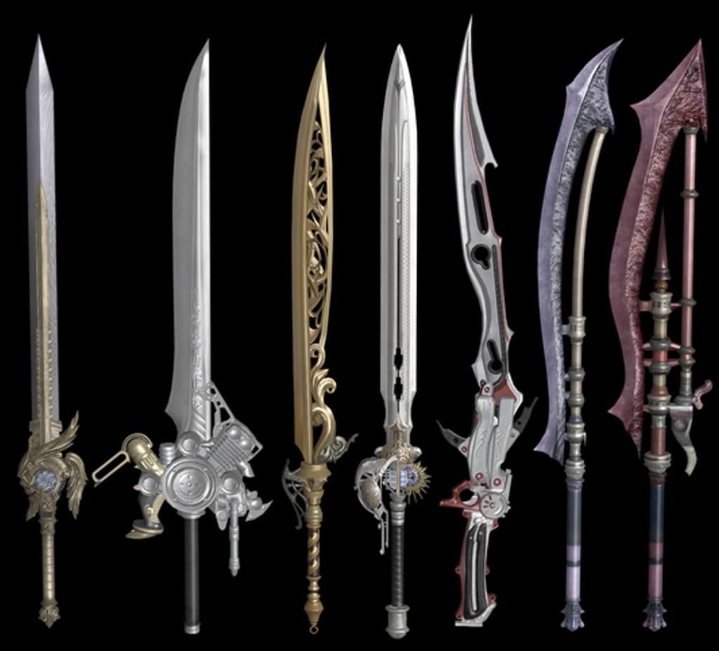 7 Sword weapon models 1.0