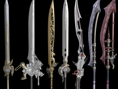 7 Sword weapon models 1.0