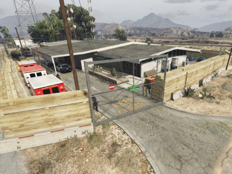Anti-zombie - Sandy Shores police base (MENYOO) V1.2