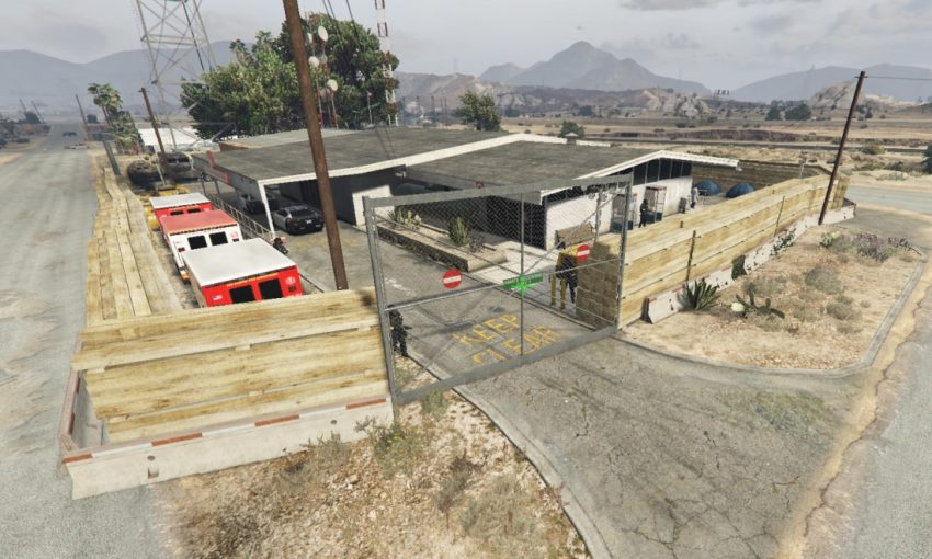 Anti-zombie - Sandy Shores police base (MENYOO) V1.2 – GTA 5 mod