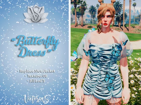 Butterfly dress for MP Female 1.0
