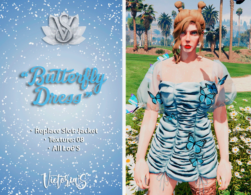 Butterfly dress for MP Female 1.0