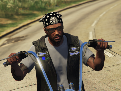 Dark Bastards MC Biker Vest for MP Male 1.0