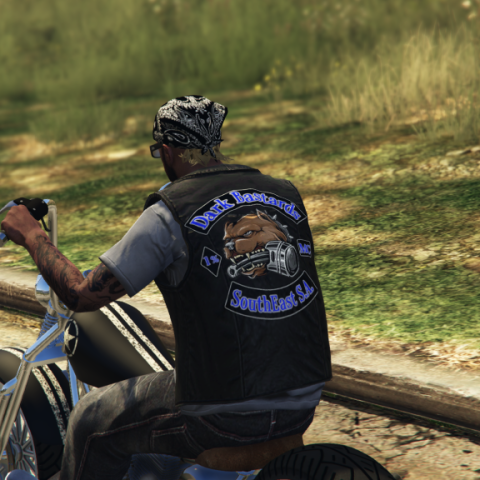 Dark Bastards MC Biker Vest for MP Male 1.0 – GTA 5 mod