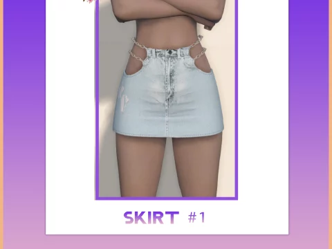 Denim Mini-Skirt for MP Female 1.0