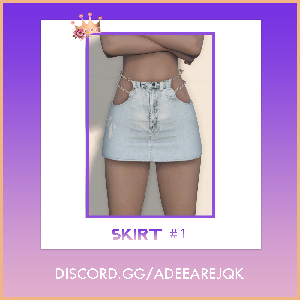 Denim Mini-Skirt for MP Female 1.0