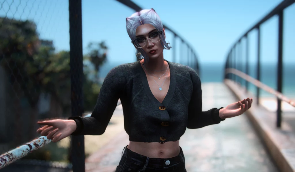 Double braid ponytail for MP Female 1.0