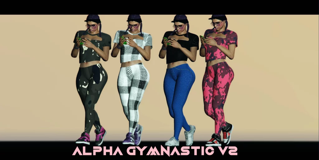 Female Ped + Gymnastic Leggings High Poly v2