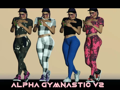Female Ped + Gymnastic Leggings High Poly v2