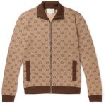 Gucci Logo-Jacquard Wool And Cotton-Blend Track Jacket For MP Male 4K Textures