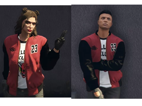 Jordan bomber jacket MP male / female [SP/ FiveM] 1.0