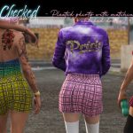 Little Checked - dress (skirt + corset) + overknees for MP female 1.0