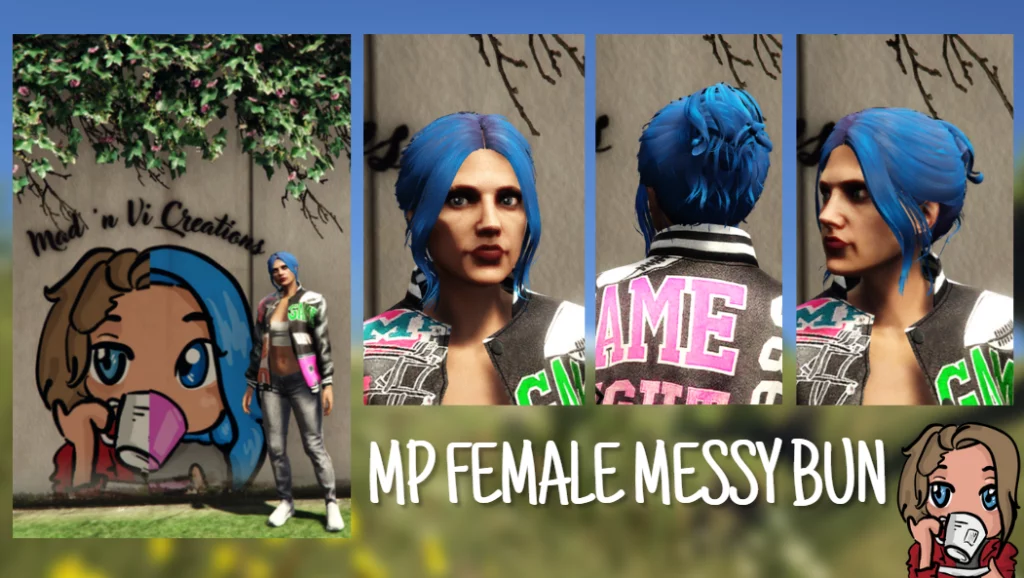 MP Female Hair - Messy Bun 1.0