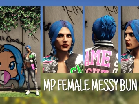 MP Female Hair - Messy Bun 1.0