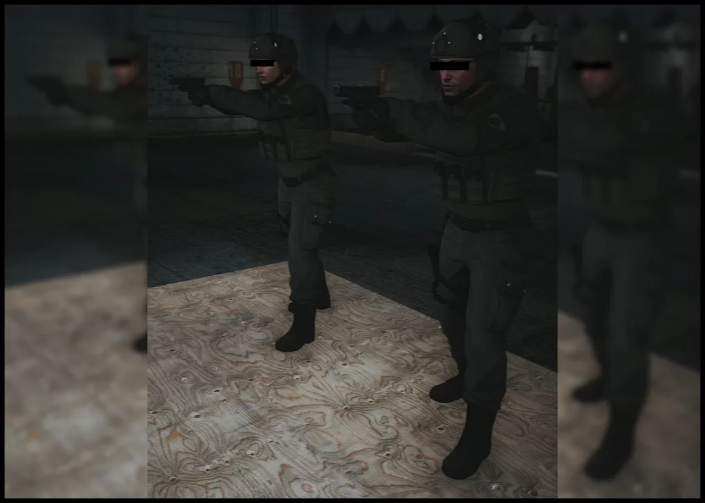 Modern Handgun Stance Pose 1.0