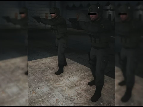 Modern Handgun Stance Pose 1.0