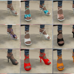 Open Toe Platform Heels 1.0