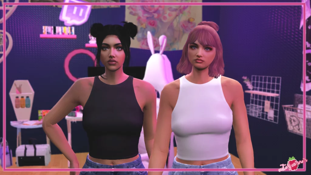 Simple Crop Tank for MP Female 1.0