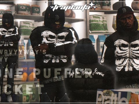 The Wavyy WAY Bone Puffer Jacket