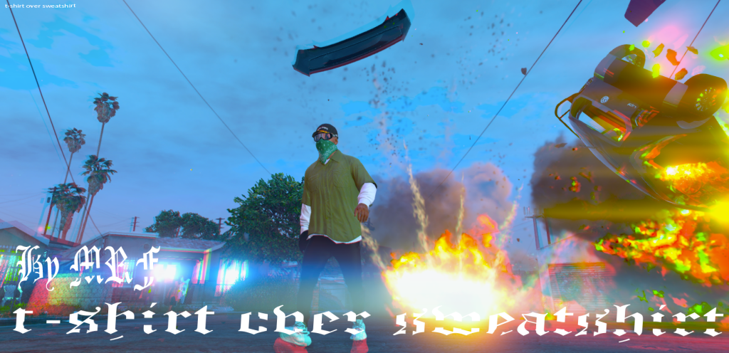 T-shirt over sweatshirt retexture 1.0