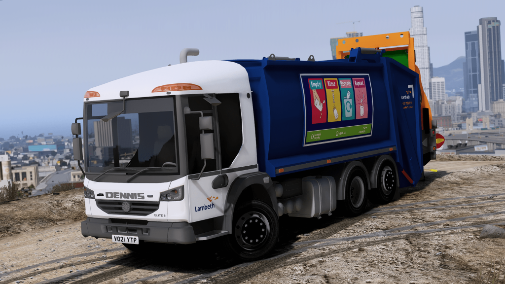[ELS] 2021 Dennis Elite 6 - Lambeth Council - Terberg Electric - Refuse Truck 1.0