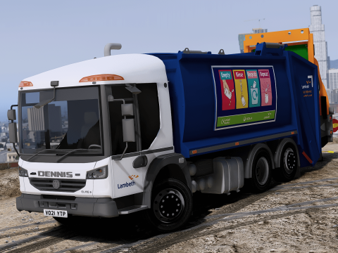 [ELS] 2021 Dennis Elite 6 - Lambeth Council - Terberg Electric - Refuse Truck 1.0