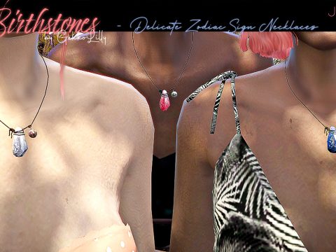 Birthstones - Zodiac Sign Necklace for MP female