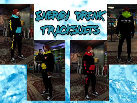 Energy Drink Inspired Tracksuits with Hoody and Bottoms MP Male 1.1