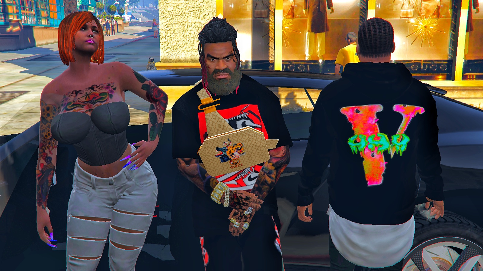 Exclusive Vlone Hoodie for Franklin 1.0 – GTA 5 mod